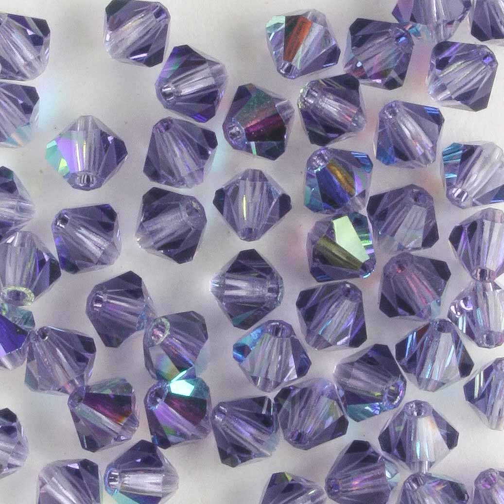 4mm Bicone Tanzanite AB