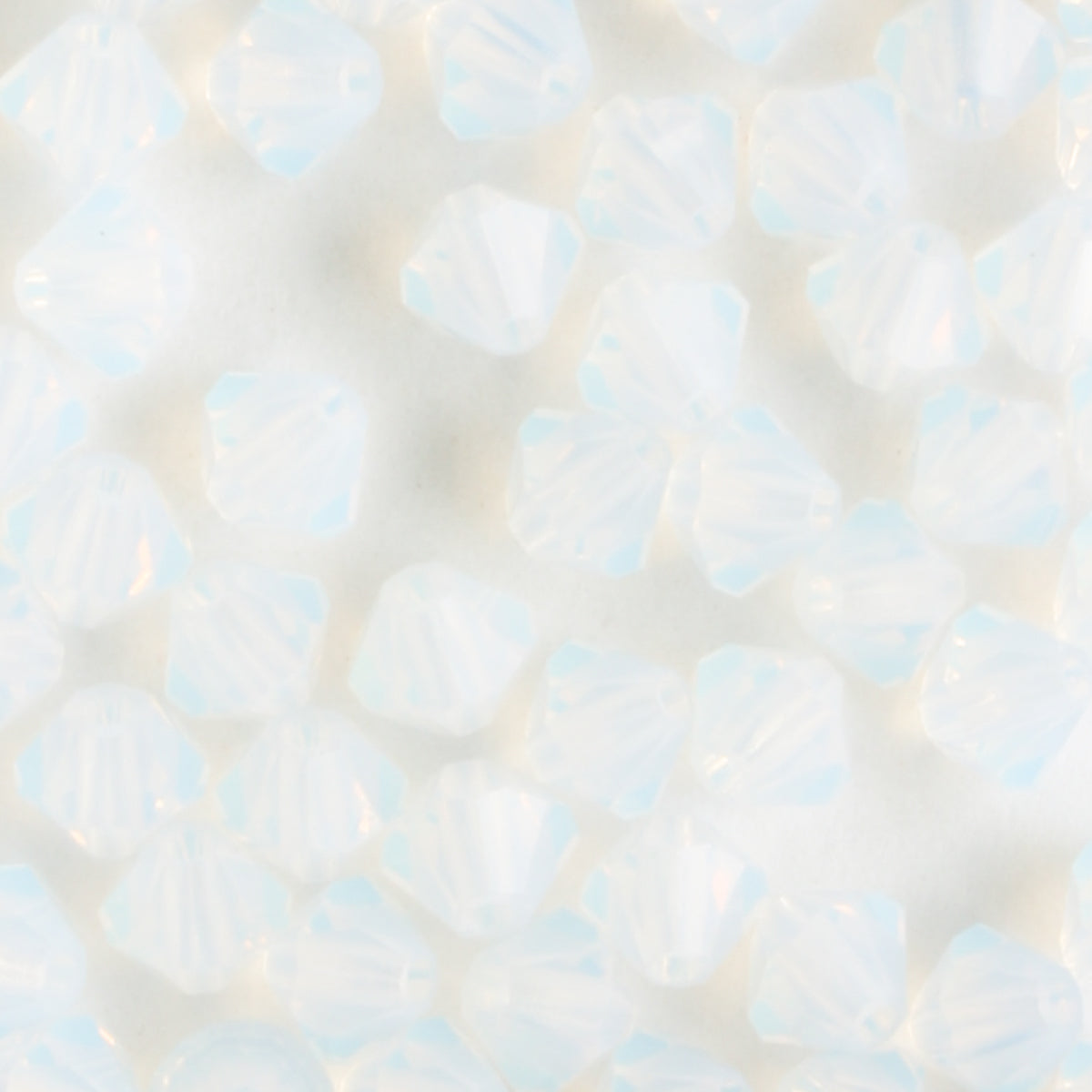 4mm Bicone White Opal