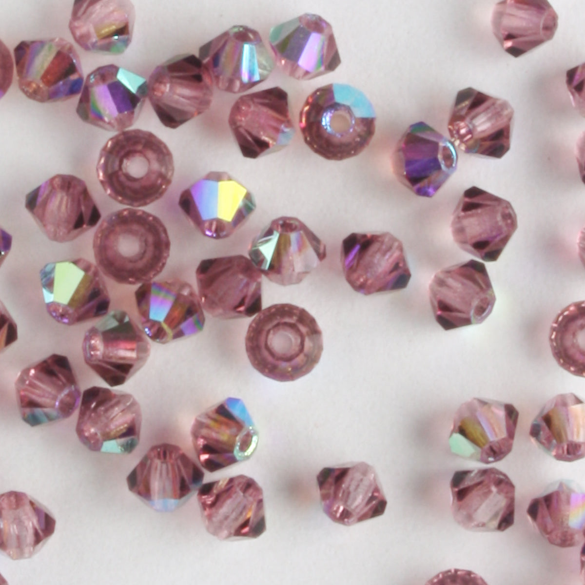 3mm Bicone Amethyst AB