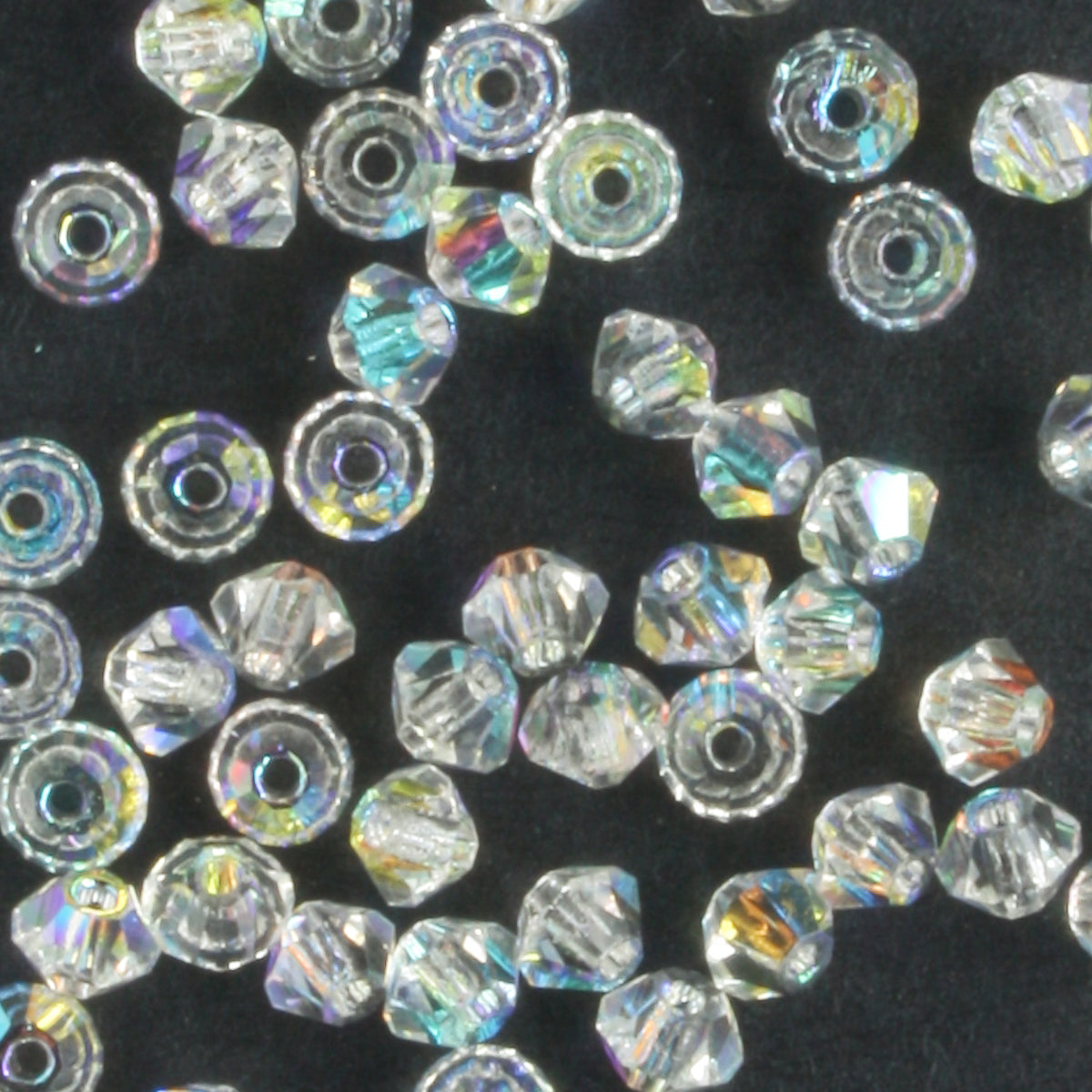 3mm Bicone Crystal AB