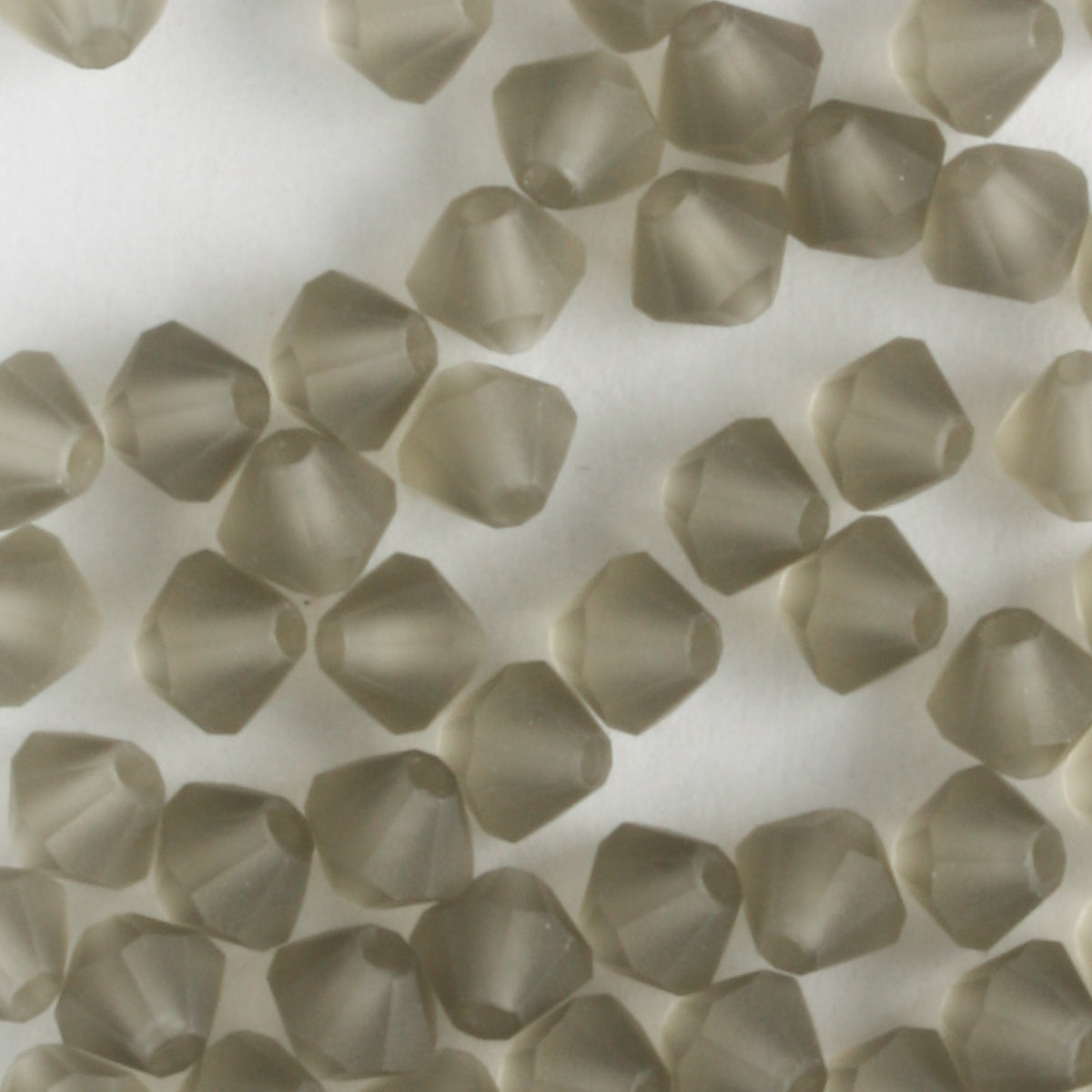 4mm Bicone Black Diamond Matte