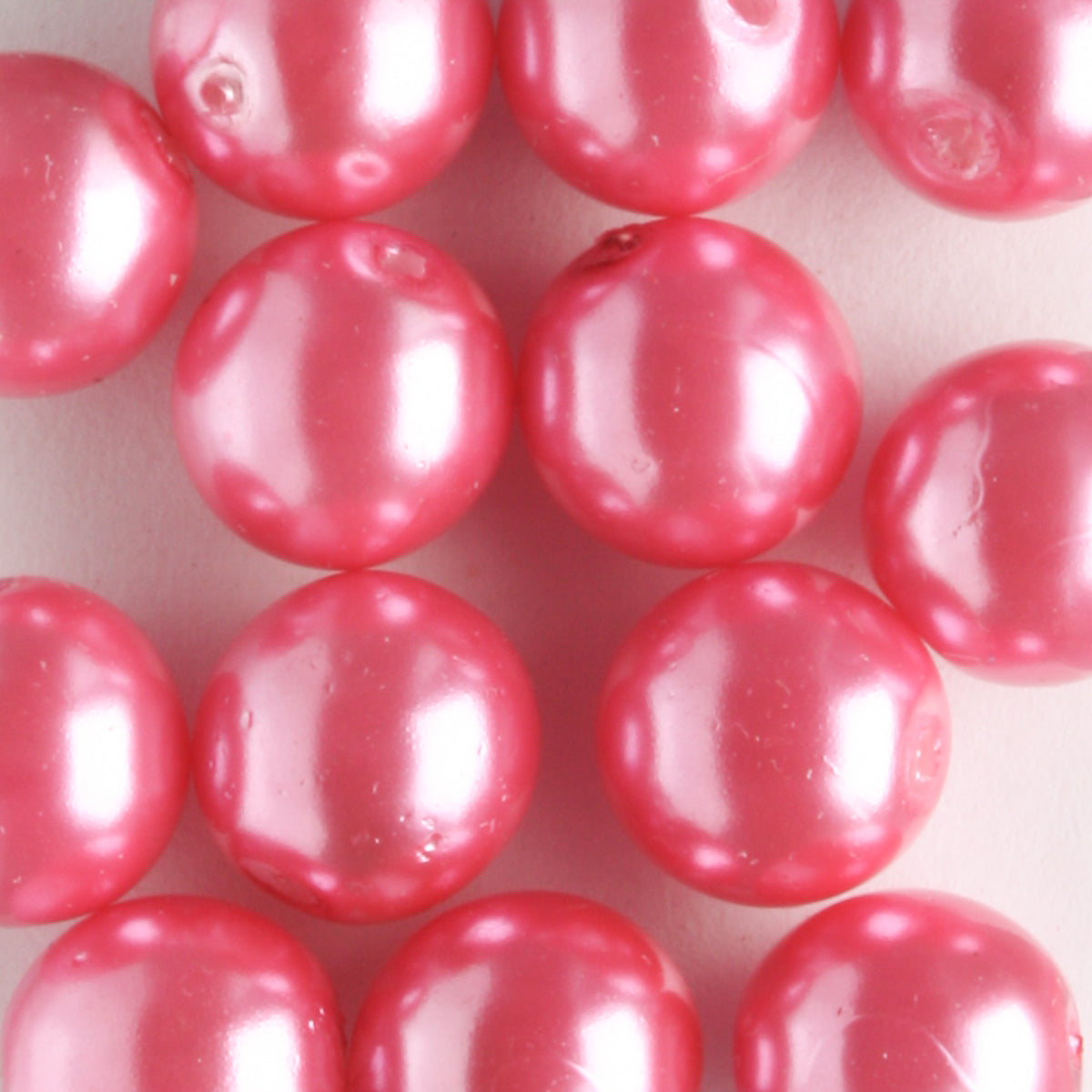 8mm Glass Pearl Dragon Fruit - 15 beads