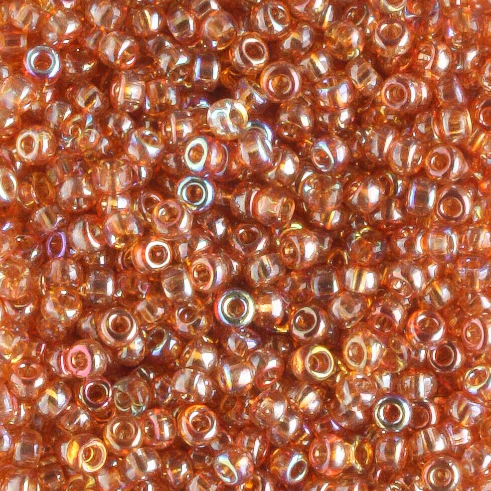 11/0 Unions Orange Rainbow