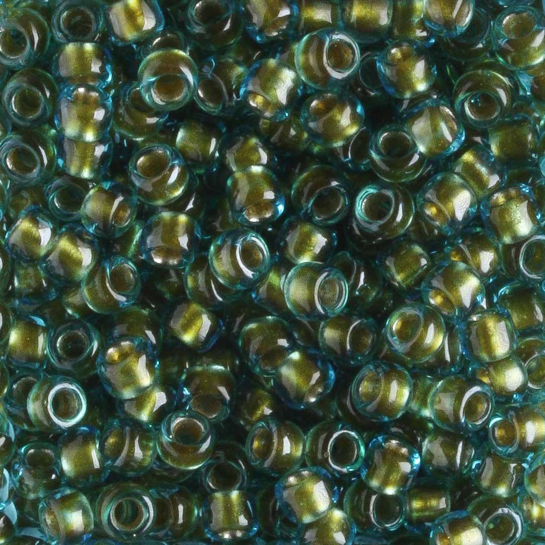 8/0 Silver Lined Aqua - 10 grams