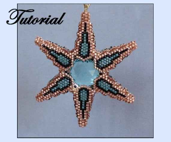 Large Dimensional 6 Sided Star Ornament Pattern - PDF