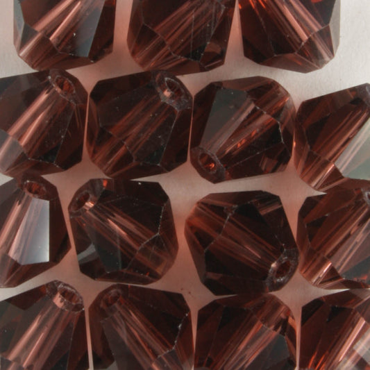 8mm Bicone Amethyst - 15 beads