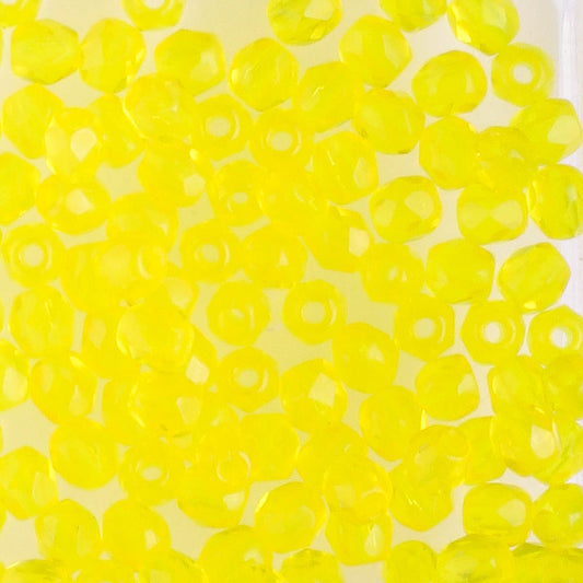 3mm Round Fire Polish Yellow