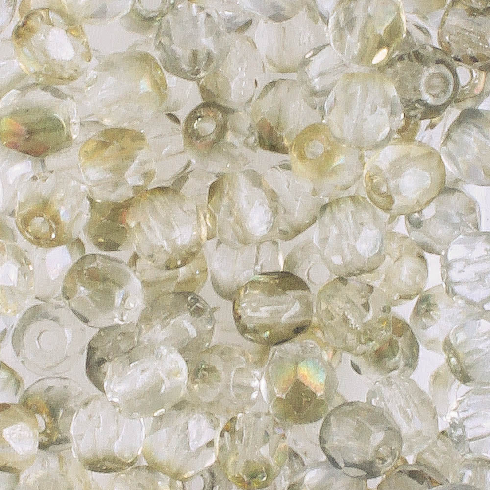 4mm Round Fire Polish Twilight/Crystal