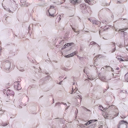 3mm Round Fire Polish Crystal/Purple