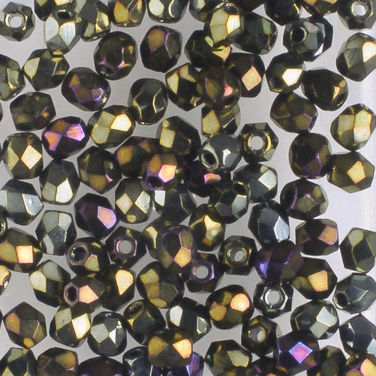 3mm Round Fire Polish Bronze Iris