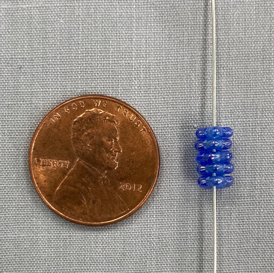 5mm Daisy Spacer- Blue Luster