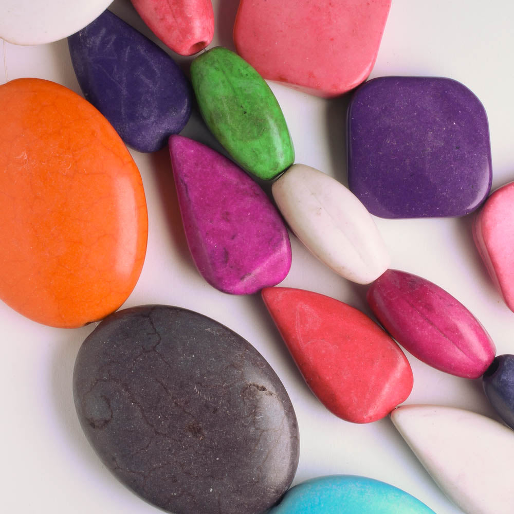 Dyed Howlite Beads