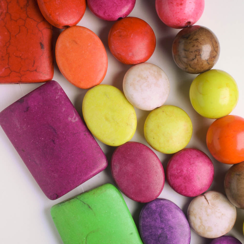 Dyed Howlite Beads