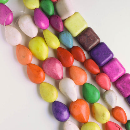 Dyed Howlite Beads