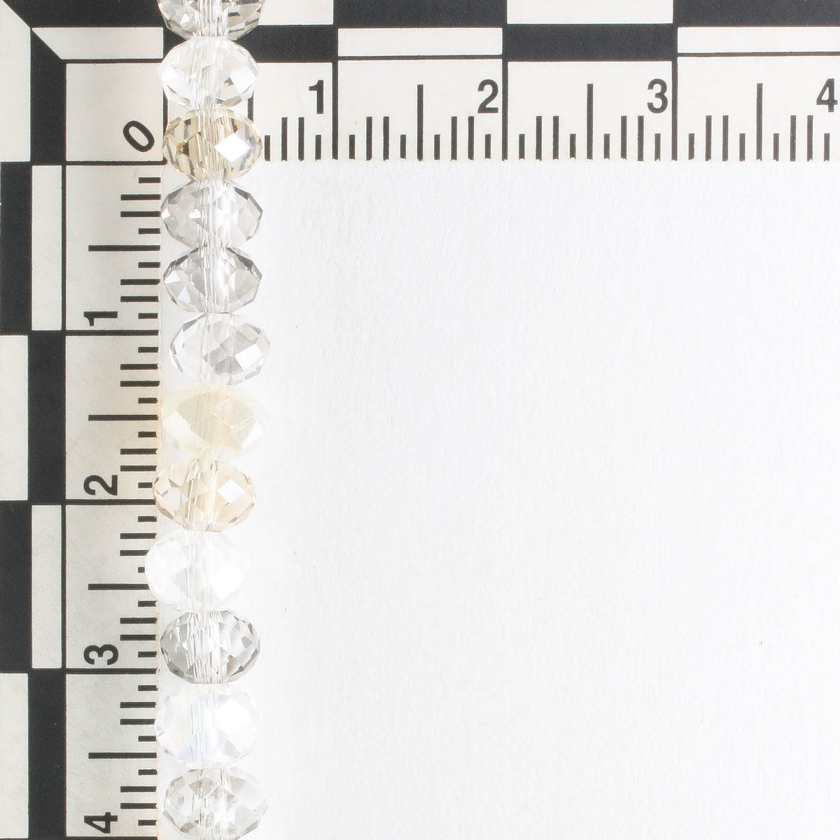 Chinese Crystal Rondelles - 8" strand