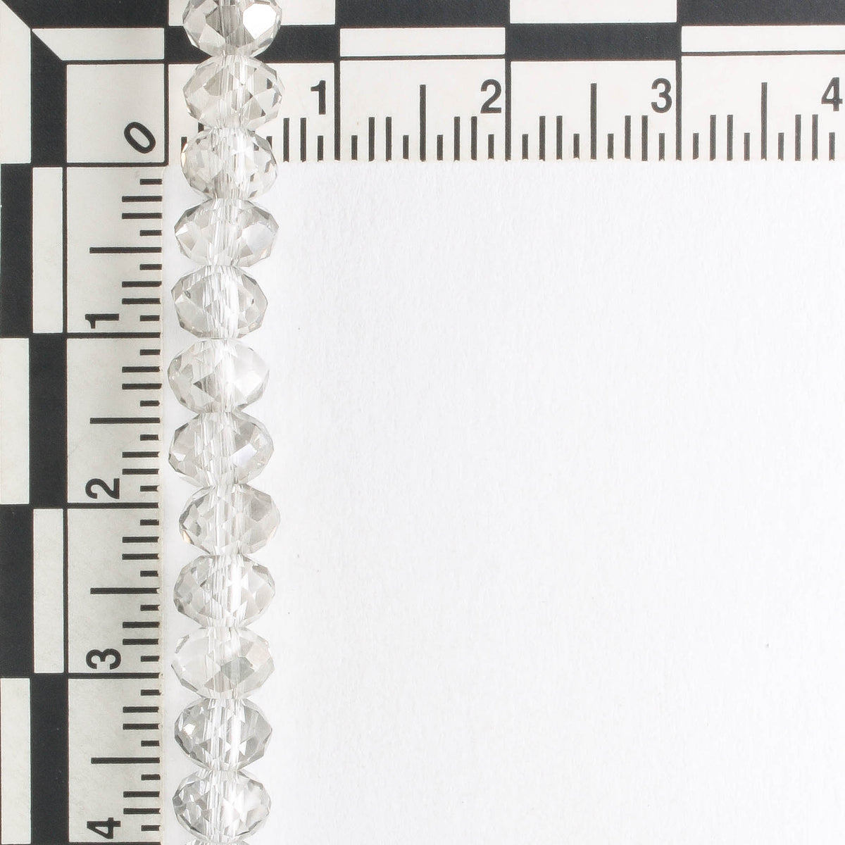 Chinese Crystal Rondelles - 8" strand