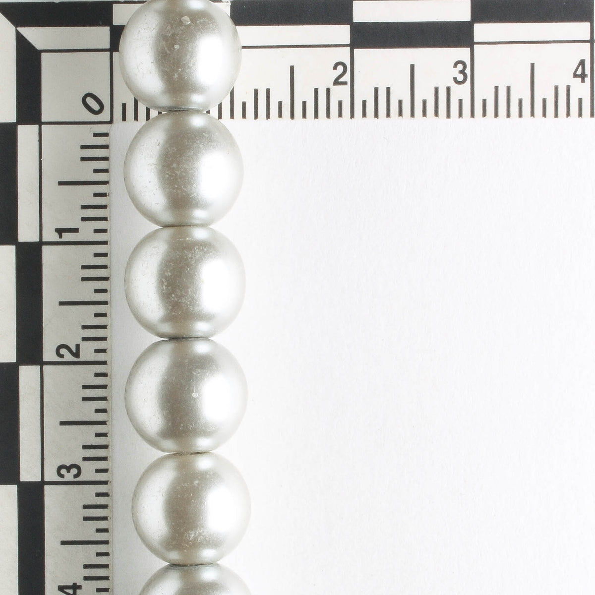 10mm Glass Pearls - 8" strand