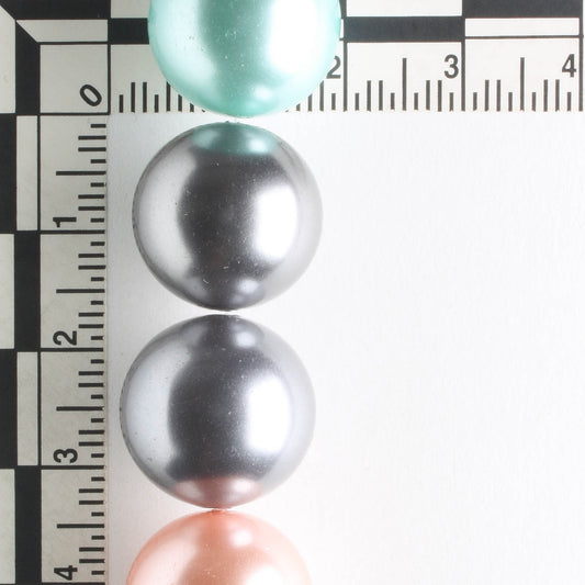 16mm Glass Pearls - 8" strand