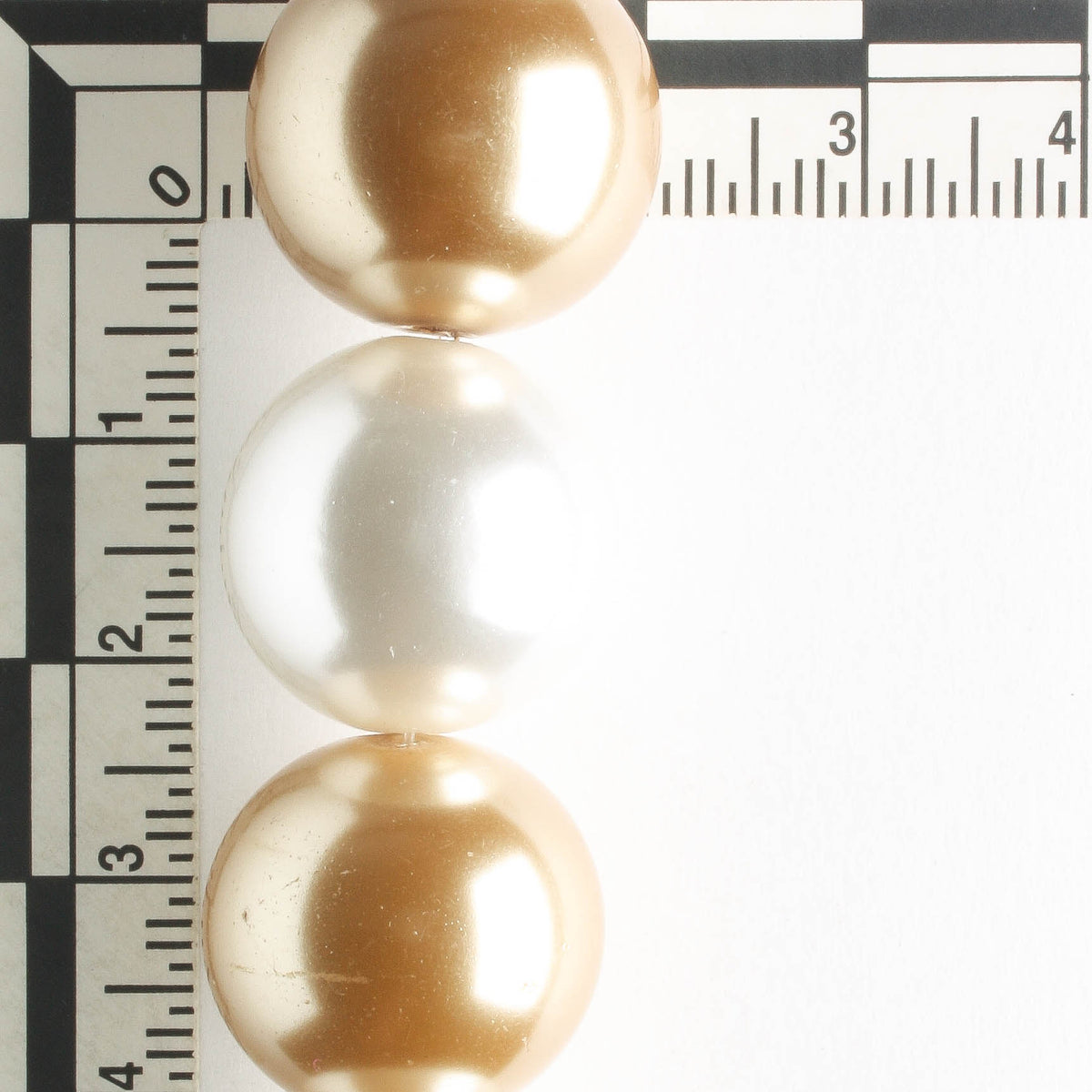 18mm Glass Pearls - 8" strand