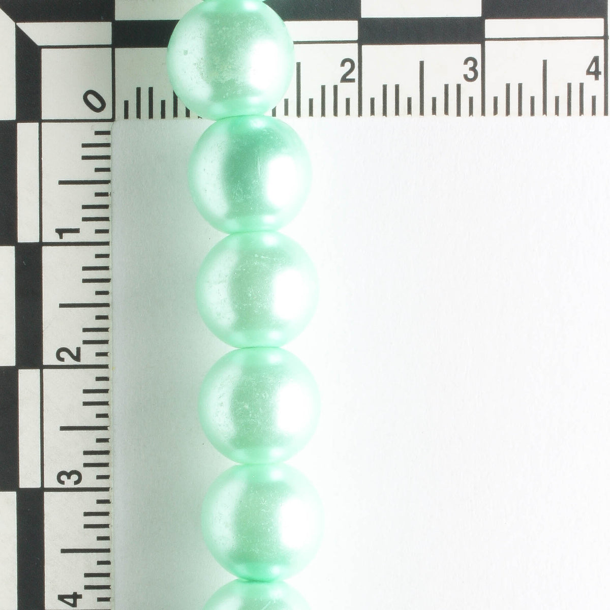 10mm Glass Pearls - 8" strand