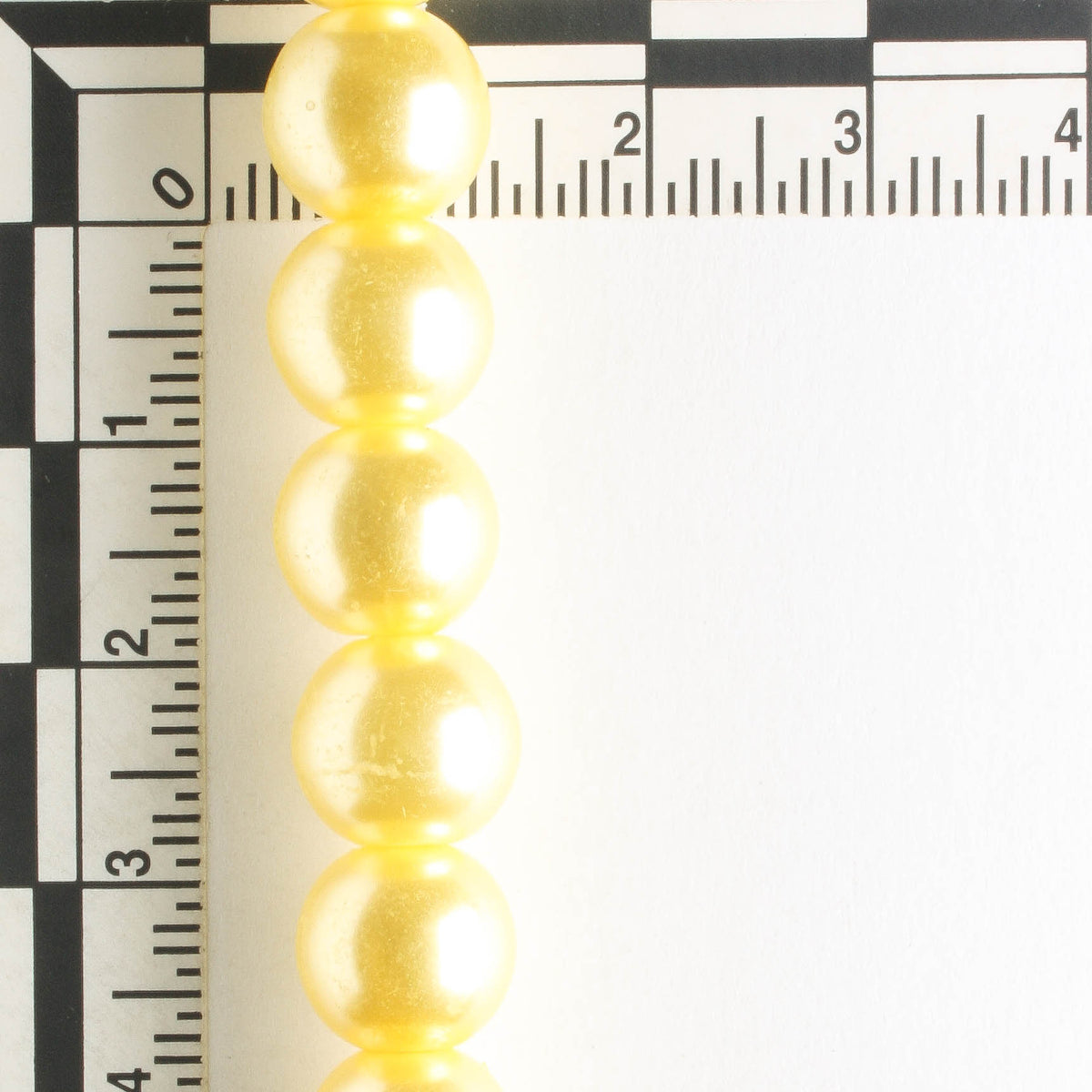 10mm Glass Pearls - 8" strand