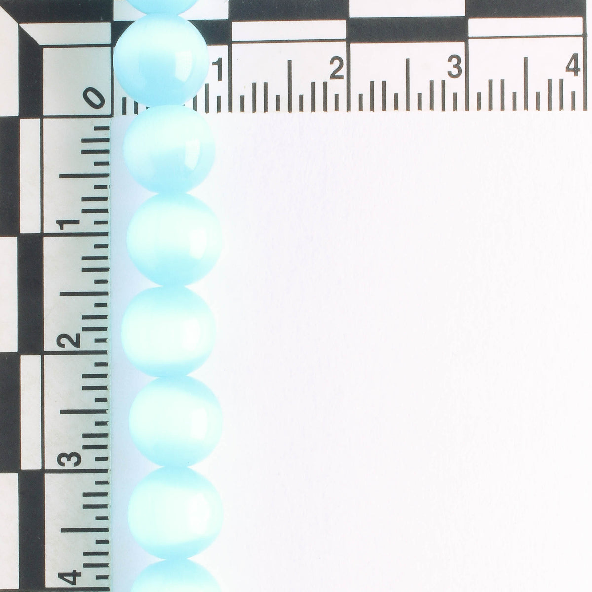 8mm Cat's Eye Glass - 8" strand