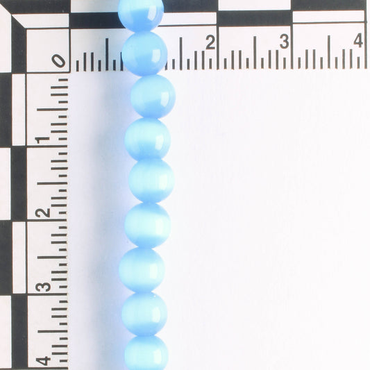 6mm Cat's Eye Glass - 8" strand