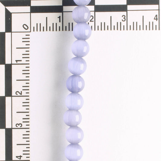 6mm Cat's Eye Glass - 8" strand