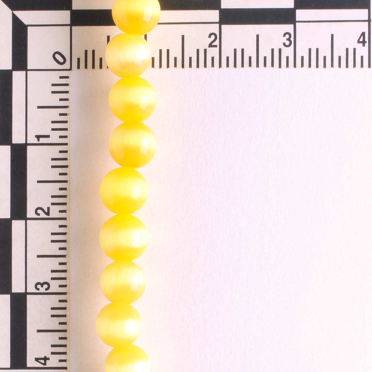 6mm Cat's Eye Glass - 8" strand