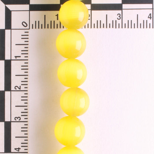 10mm Cat's Eye Glass - 8" strand