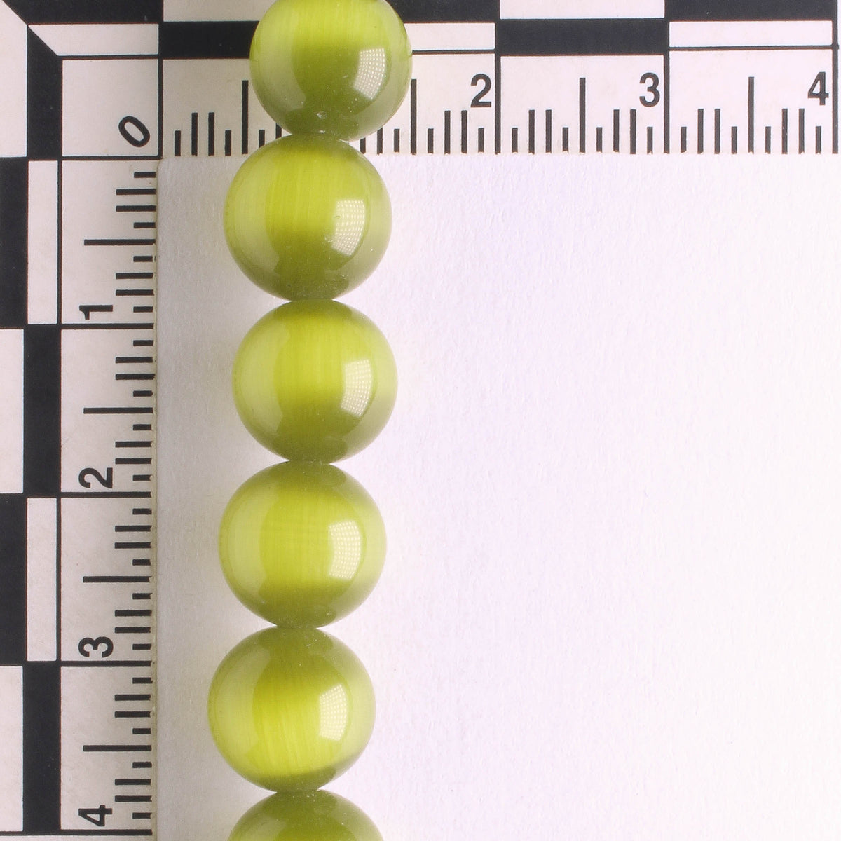 10mm Cat's Eye Glass - 8" strand