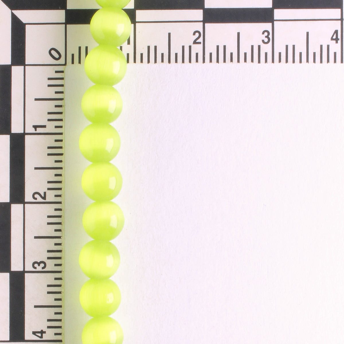 6mm Cat's Eye Glass - 8" strand
