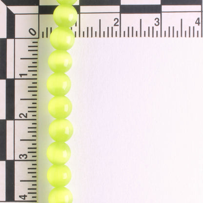 6mm Cat's Eye Glass - 8" strand