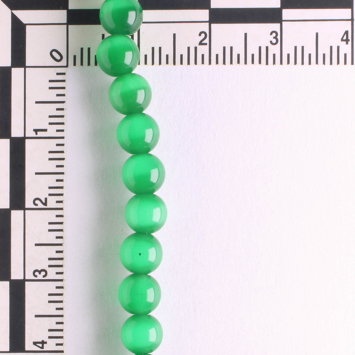 6mm Cat's Eye Glass - 8" strand