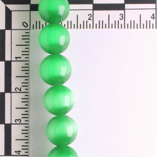 10mm Cat's Eye Glass - 8" strand