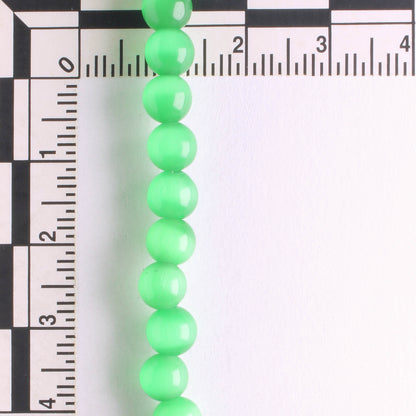 6mm Cat's Eye Glass - 8" strand