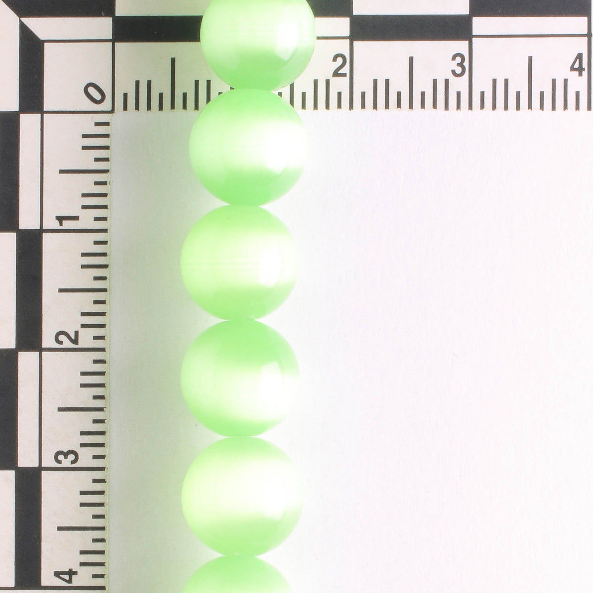 10mm Cat's Eye Glass - 8" strand