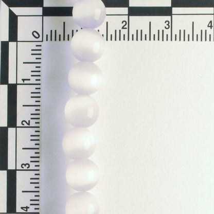 8mm Cat's Eye Glass - 8" strand