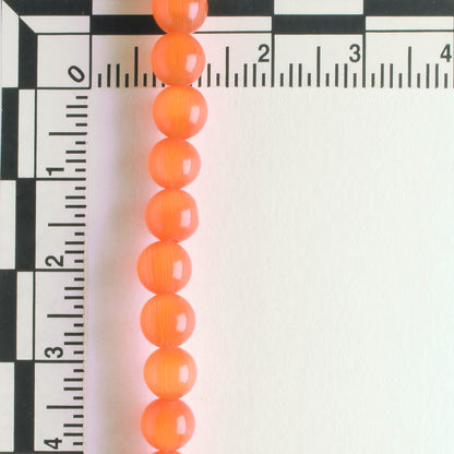 6mm Cat's Eye Glass - 8" strand