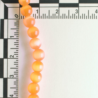 6mm Cat's Eye Glass - 8" strand