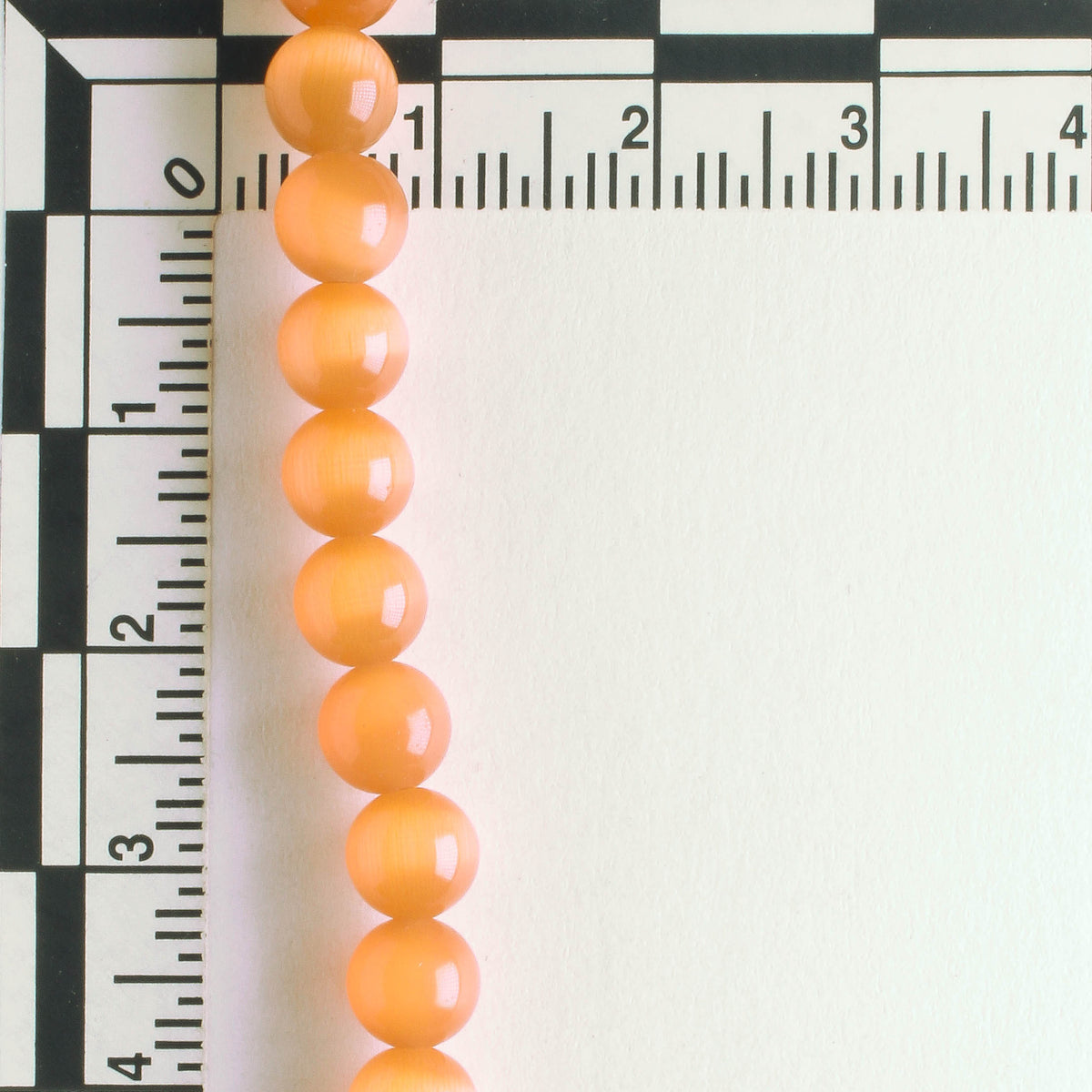 6mm Cat's Eye Glass - 8" strand