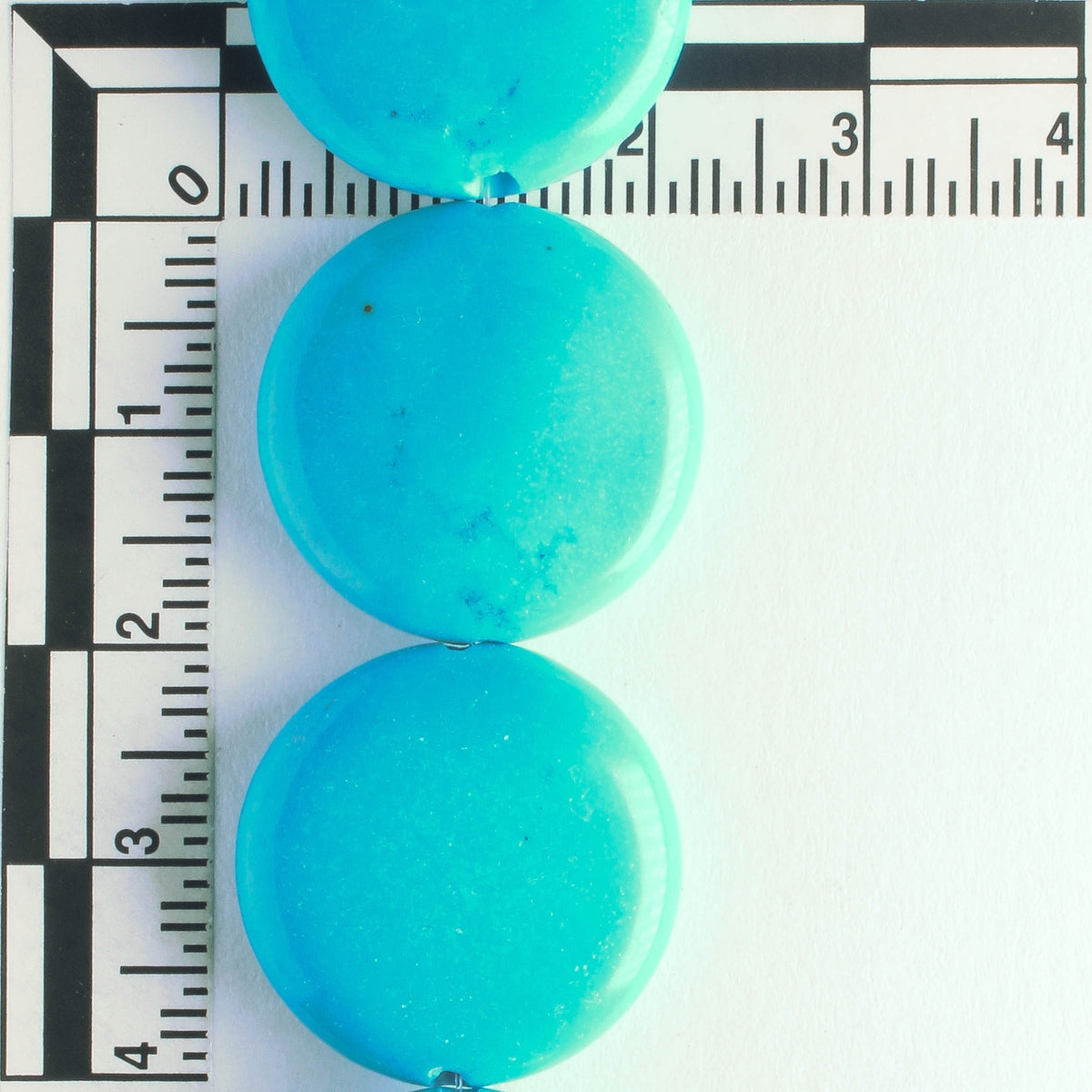 Chalk Turquoise, Dyed - 8" strand