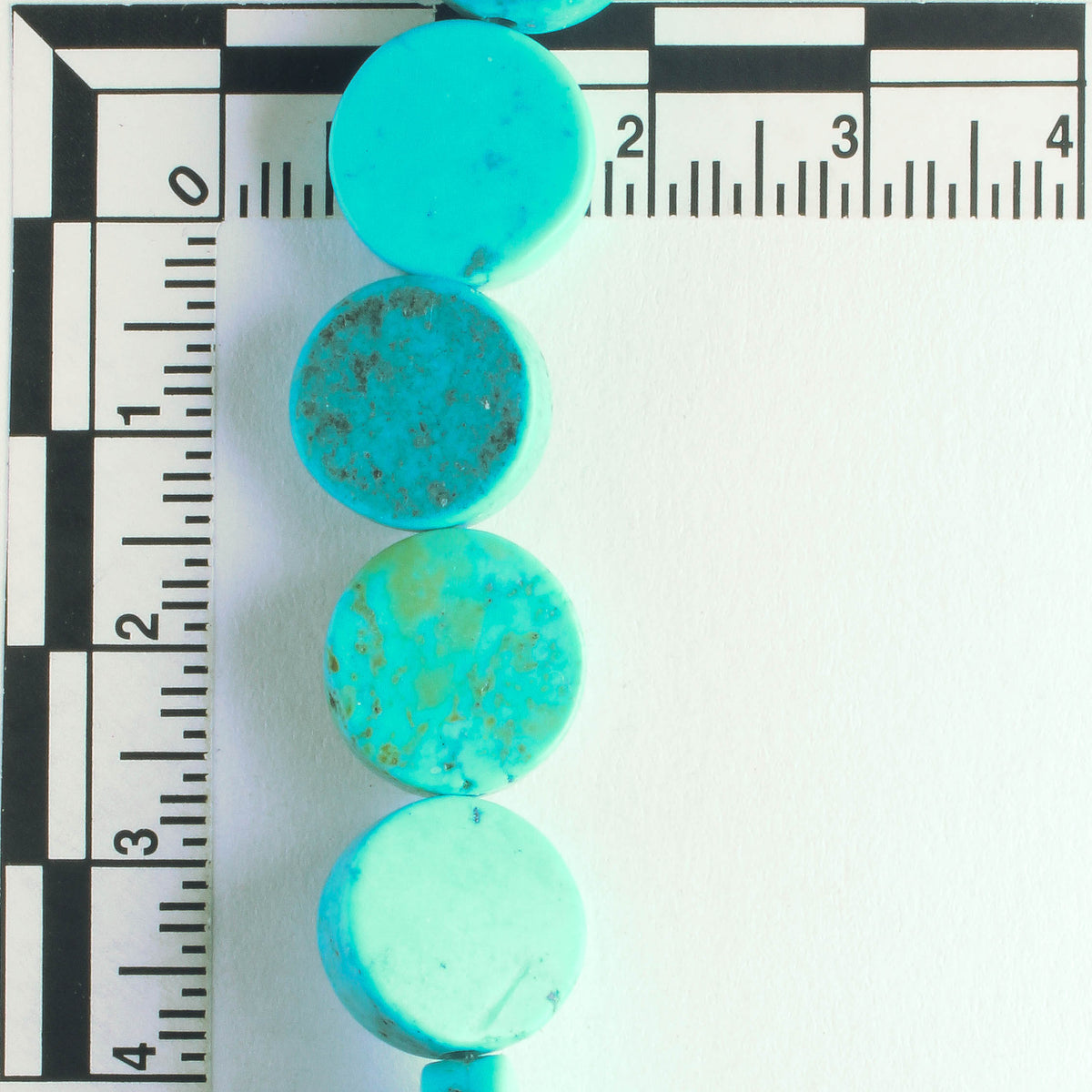 Chalk Turquoise, Dyed - 8" strand