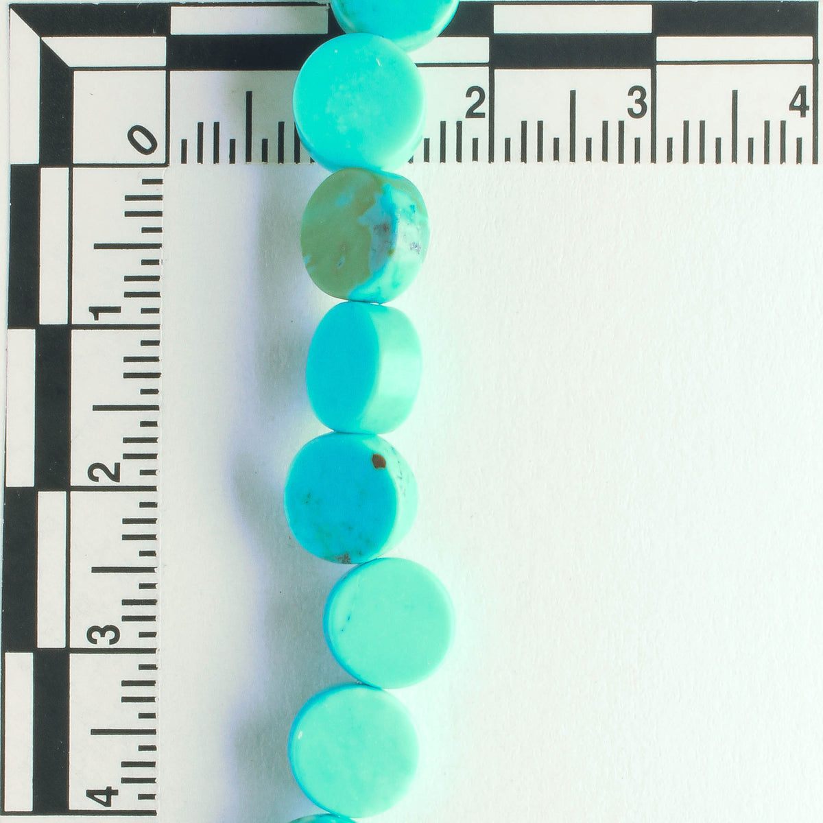 Chalk Turquoise, Dyed - 8" strand