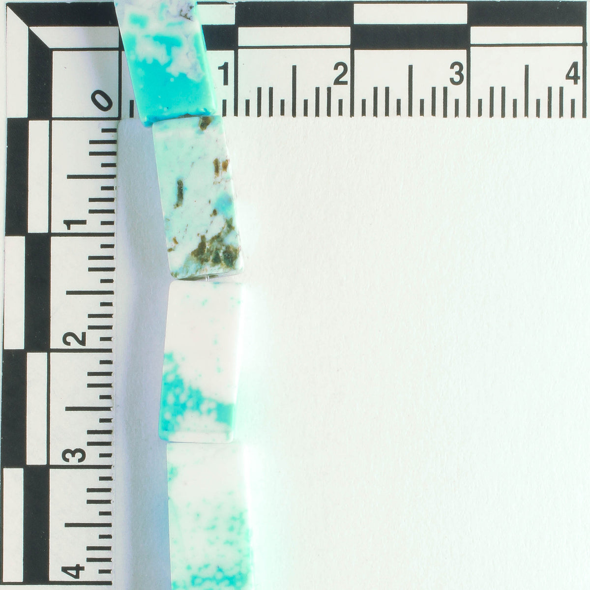 Chalk Turquoise, Dyed - 8" strand