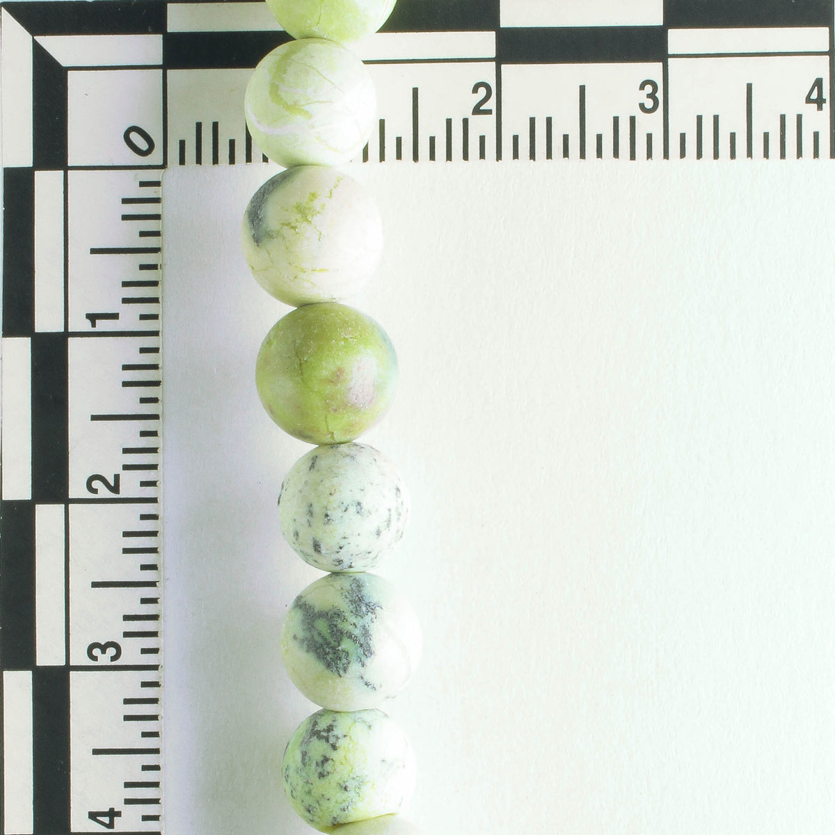 Yellow Chalk Turquoise, Dyed - 8" strand