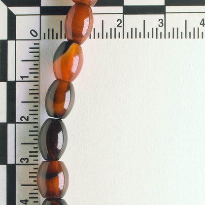 Red/Black Agate - 8" strand