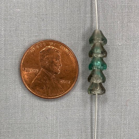 5x6mm Bell Flower - Green/Gray