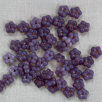 7mm Daisy Spacer- Milky Purple
