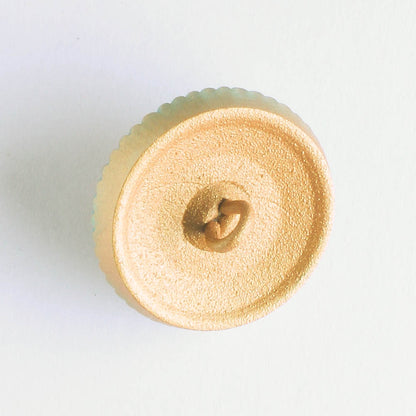 Daisy Button - Gold with a Tea Green Wash